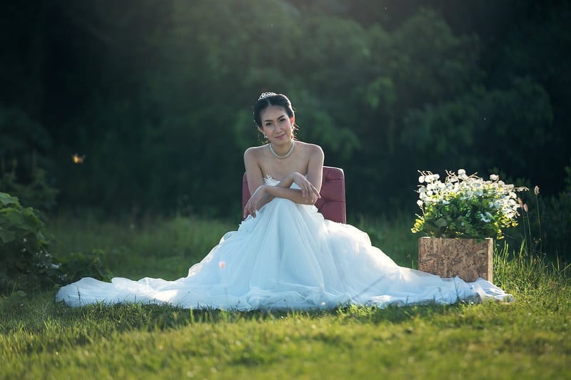 Outdoor wedding venue under the stars